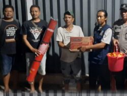 Kebakaran di Gamping Sleman, Bhabinkamtibmas dan Destana Turun Beri Bantuan