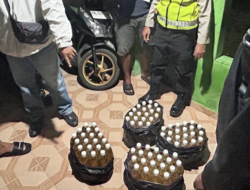Polres Bantul Gelar Operasi Miras, Puluhan Botol Minuman Keras Ilegal Disita