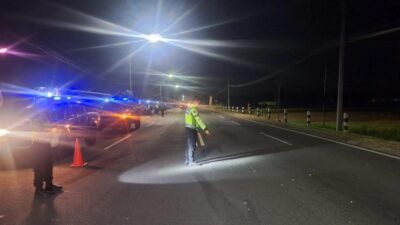 Kecelakaan tabrak lari di jalan wates