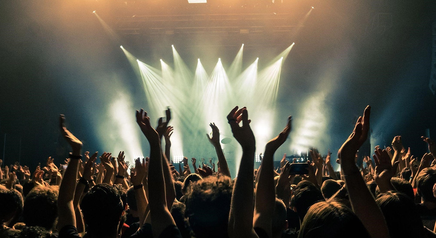 Ilustrasi konser musik.