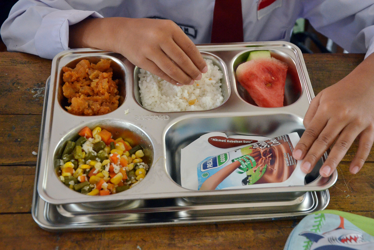 Ilustrasi Makan Bergizi gratis (MBG). (Republika)