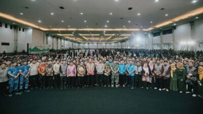 Pemda DIY bersama Polda DIY foto bersama setelah menyelenggarakan Jogja Pandu Peradaban Nusantara Menuju Hamemayu Hayuning Bawana. (Humas Pemda DIY)