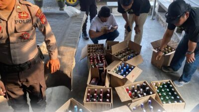 Polresta Sleman Sita 1.045 Botol Miras Selama Razia Tiga Pekan