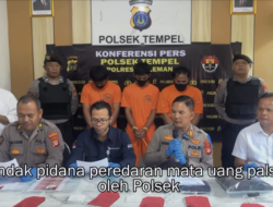 Polresta Sleman Ungkap Kasus Peredaran Uang Palsu di Tempel, Tiga Pelaku Diamankan