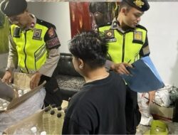 Polresta Sleman Gencarkan Razia Minuman Keras, 987 Botol Miras Disita