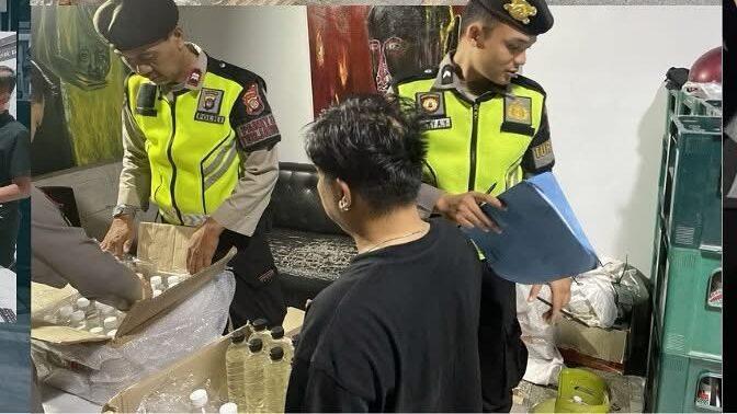 Polres razia minuman keras