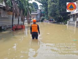 50 RT di Jakarta Tergenang Akibat Hujan Deras dan Pasang Laut, Ratusan Warga Mengungsi