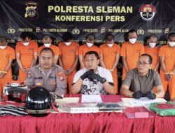 Polresta Sleman Tangkap 12 Pelaku dari 2 Komplotan Curanmor di Depok Raya